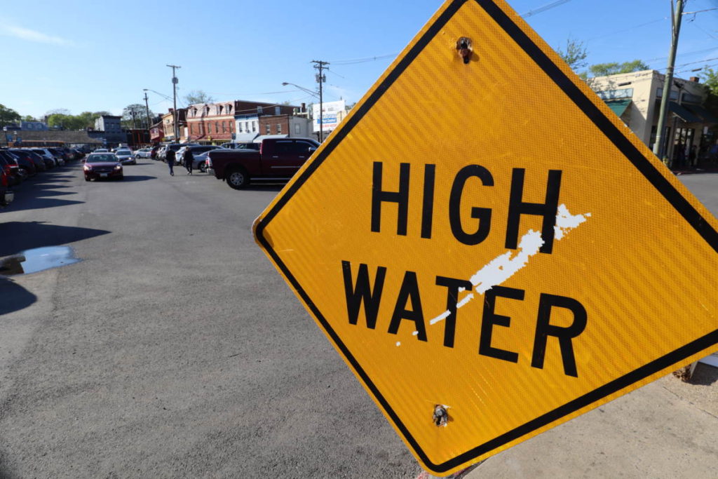 High Water Sign at Annapolis Sailboat Show