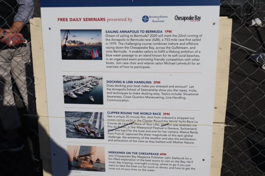 Sailing Seminars at 2019 Spring Annapolis Sailboat Show